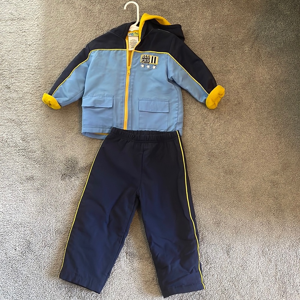 Fleece lined matching set.